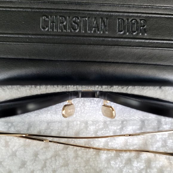💯AUTH NEW ULTRADIOR MU Christian Dior Sunglasses & Case oversized Blue Gold - Picture 10 of 16